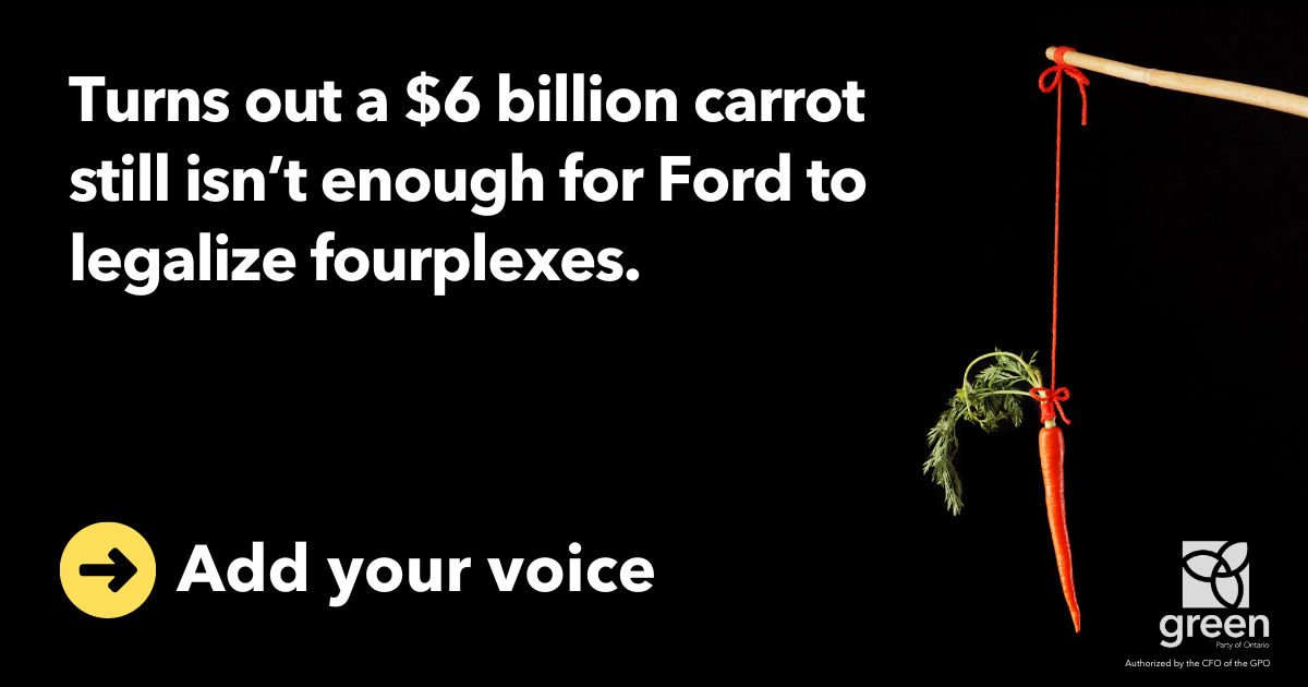 Turns out a $6 billion carrot still isn't enough for Ford to legalize fourplexes.