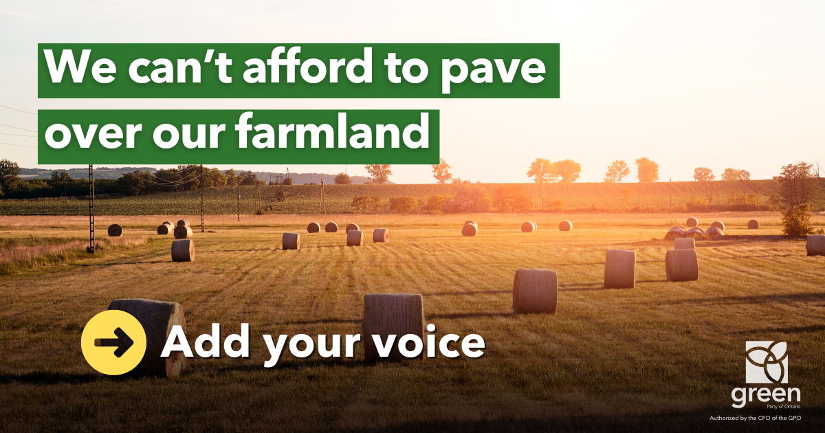 We can't afford to pave over our farmland